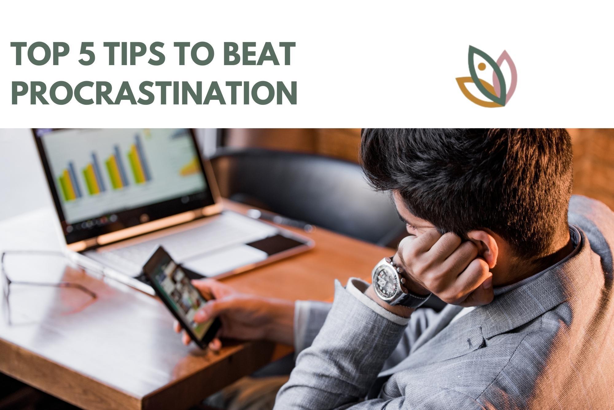 Top five tips to help beat procrastination